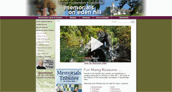 Desktop Screenshot of memorialsonedenhill.org